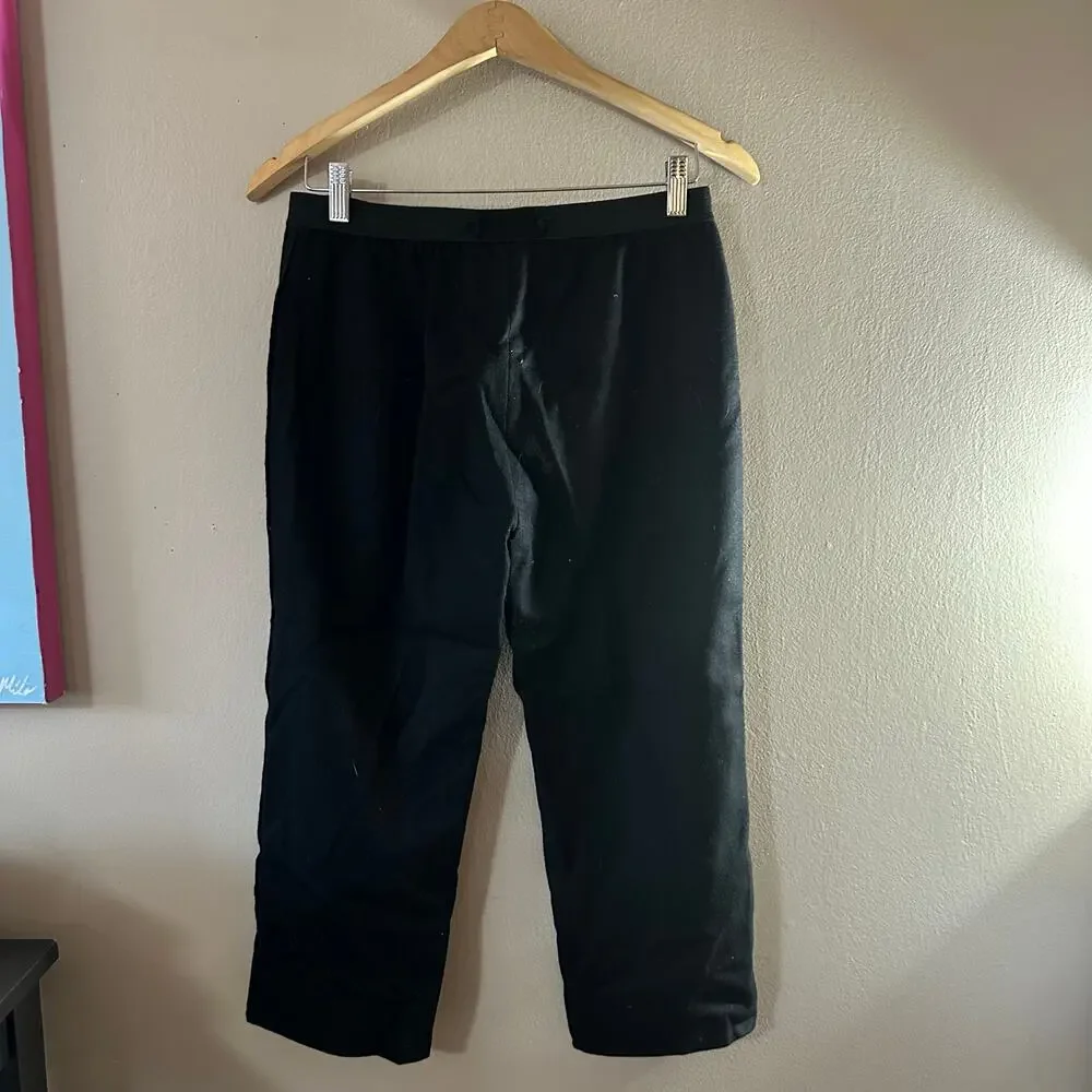 Marc Jacobs Black Cropped Wool Trousers Size 0